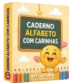 Caderno Alfabeto com Carinhas