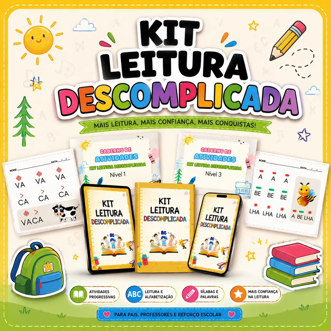 Capa do Kit Leitura Descomplicada